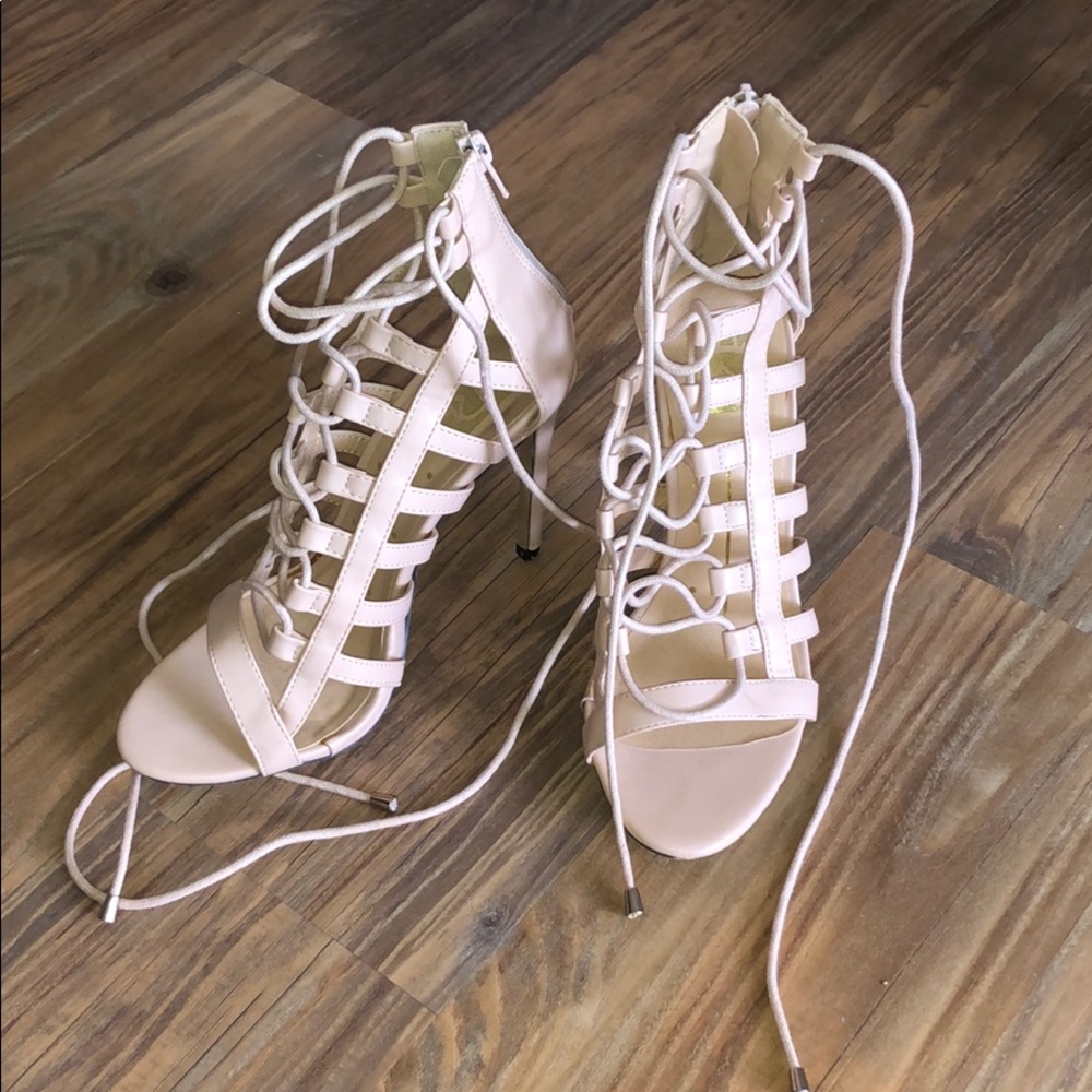 Strapped heels